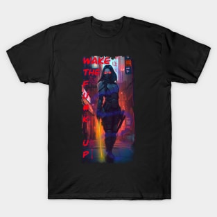 Cyberpunk samurai girl T-Shirt